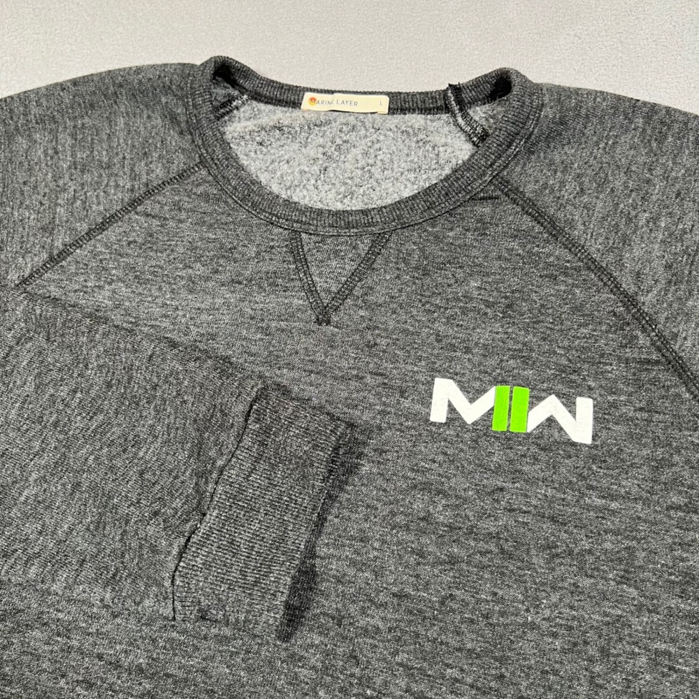 Call of Duty Modern‎ Warfare 2 Employee Sweatshirt L Gray Marine Layer Sweater